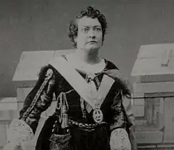 Alice Marriott with intense expression