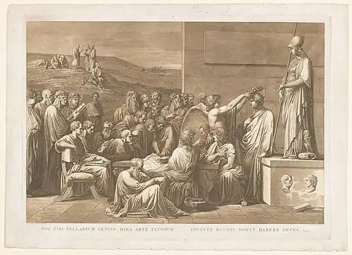Allegorical Glorification of the Printer Giovanni Battista Bodoni, Rijksmuseum, Amsterdam