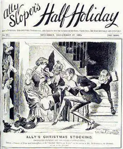 Image 11Cover to 27 December 1884 edition of Ally Sloper's Half Holiday. (from British comics)