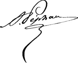 Signature of Alphonse Péphau