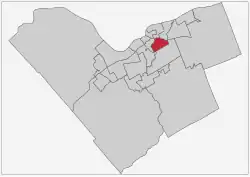 Location within Ottawa