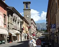 View of Corso Umberto I in Amatrice before the 2016 earthquake