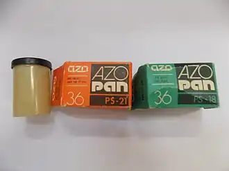 boxes of Azopan film