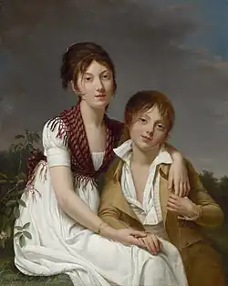 Portrait of Amélie-Justine and Charles-Édouard Pontois, 1800