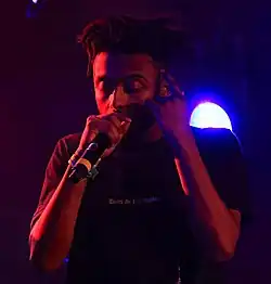Aminé performing at South by Southwest in 2017
