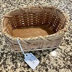 Small basket with price tag
