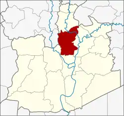 District location in Ayutthaya province