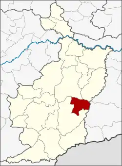 District location in Buriram province