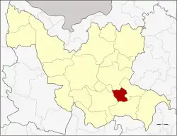 District location in Udon Thani province