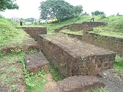 Ruins of the North West gate of Sisupalgarh