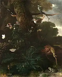 Animals and Plants of the Forest (ca. 1670-80), oil on canvas, 81.2 x 64.7&nbsp;cm., Yale University Art Gallery