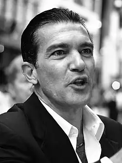 A photograph of Antonio Banderas