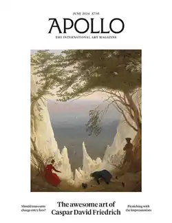 Cover of Apollo magazine with Chalk Cliffs on Rügen