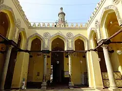 Interior of al-Aqmar Mosque, courtyard and arches