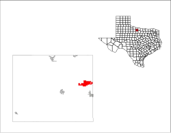 Location of Scotland, Texas