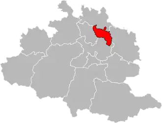 Situation of the canton of Pamiers-2 in the department of Ariège