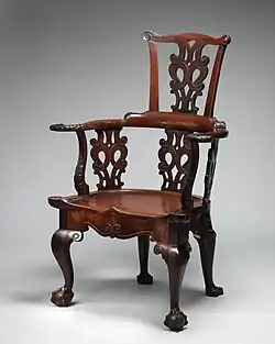 Armchair, British, circa 1740