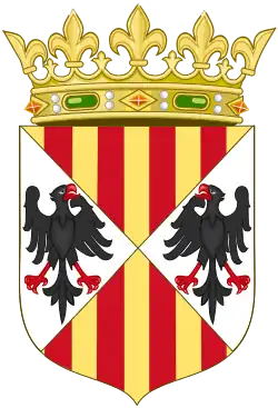 Coat of arms (from 14th century) of Sicily