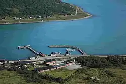 View of the village harbor