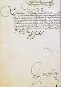 Clara Isabella Eugenia – Manuscript letter, Brussels, June 20, 1628