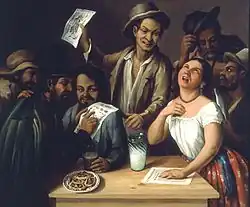 Agustín Arrieta, Tertulia de pulquería, 1851