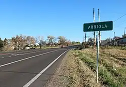 Arriola and U.S. highway route 491
