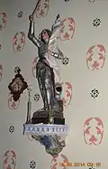A statue of Joan of Arc in the Church