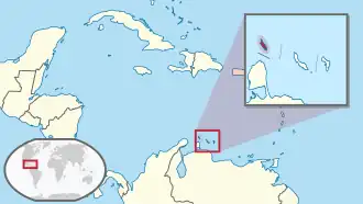 Location of Aruba