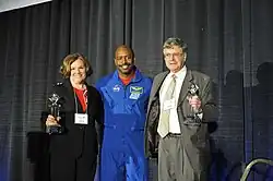Melvin presents Arlene and Joel Levine with the National Alliance of Black School Educators Presidential Award.