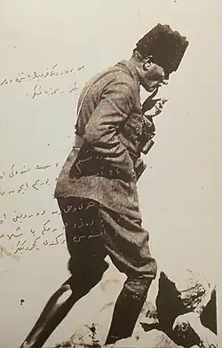 Mustafa Kemal Pasha at Kocatepe hill, Afyonkarahisar