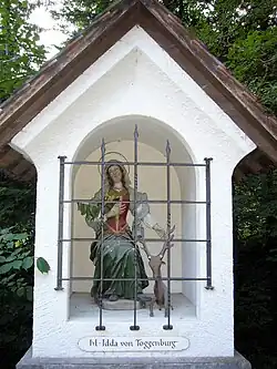 Ida of Toggenburg and a deer with 12 candles