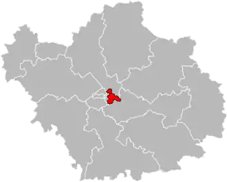 Situation of the canton of Troyes-4 in the department of Aube