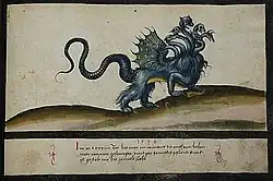 Folio 133. Sea creature (1534)