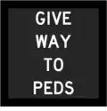 Give Way To Pedestrians