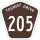 Tourist Drive 205 marker
