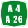 Autostrada A4-A26 marker