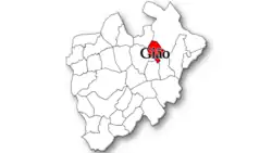 map of Gião Civil Parish