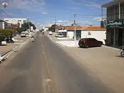 Helicopter view from the city.