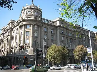 Ministries of Forestry and Agriculture, façade by Nikolay Krasnov in Belgrade, 1923