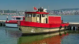 Skyline of Kartal and Maltepe in the background, as seen from Büyükada