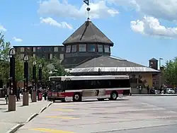 BAT route 5 bus at the BAT Centre in Brockton