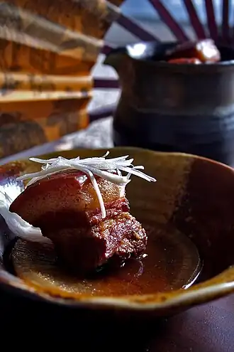 Dongpo pork, the dish the stone depicts
