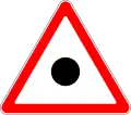 Accident danger zone - Belarusian road sign