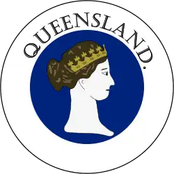 Proposed badge of Queensland (1870)