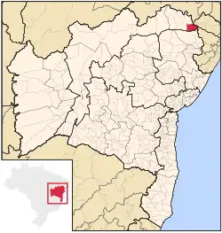 Location in Bahia