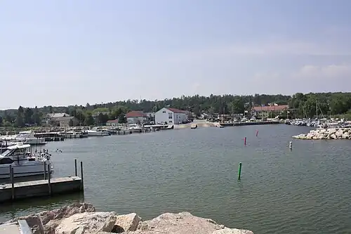 Panorama from harbor