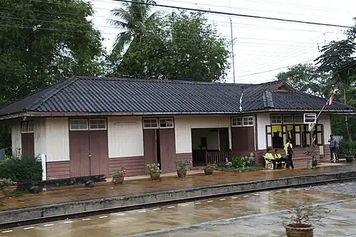 Ban Thung Pho Junction, a station of the Su-ngai Kolok Main Line and Khiri Rat Nikhom Line