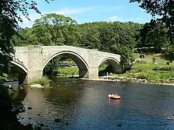 Barden Bridge, River Wharfe, 54°0′45.32″N 1°55′19.15″W﻿ / ﻿54.0125889; -1.9219861