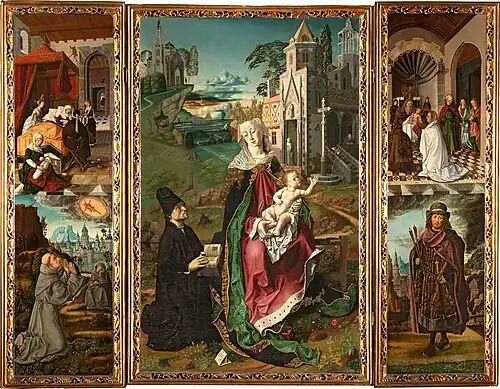Bartolomé Bermejo, Virgen de Montserrat altarpiece, 1485