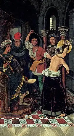 The Flagellation of St Engracia, (1474 - 1478)